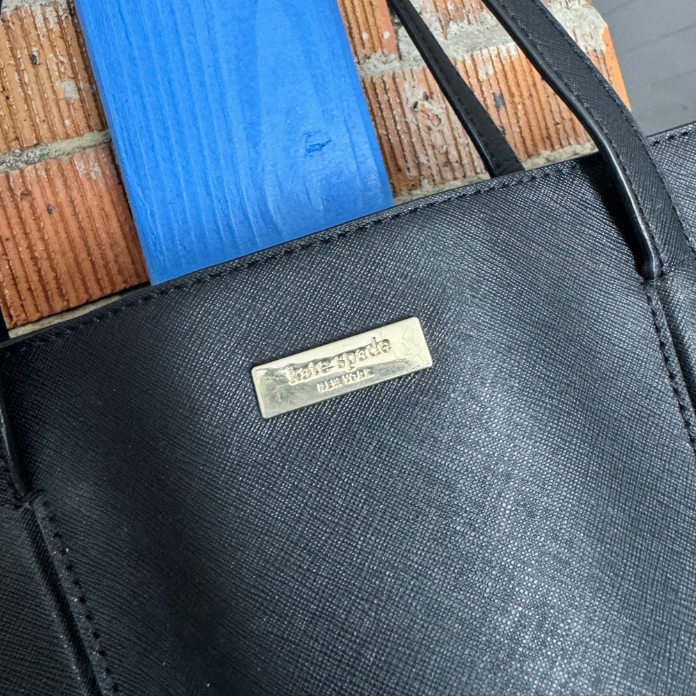 Kate Spade Laurel Way Jaymes Black Saffiano Leather Tote Bag - Picture 3 of 6